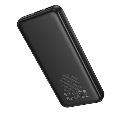 Extern batteri Borofone BJ78 Clever, 10000mAh, 10W, 2 x USB-A, Svart