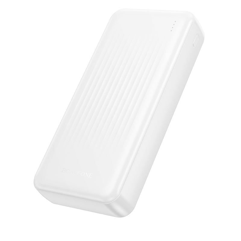 Extern batteri Borofone BJ80A Clever, 20000mAh, 22.5W, QC + PD, 1 x USB-C - 2 x USB-A, Vit
