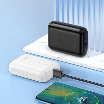 Borofone BJ81 Stability Extern Batteri, 5000mAh, 10W, 1 x USB-A, Svart