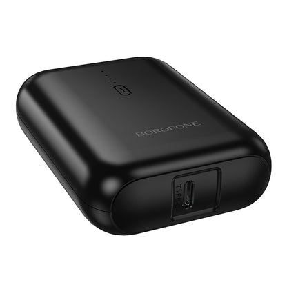 Borofone BJ81 Stability Extern Batteri, 5000mAh, 10W, 1 x USB-A, Svart