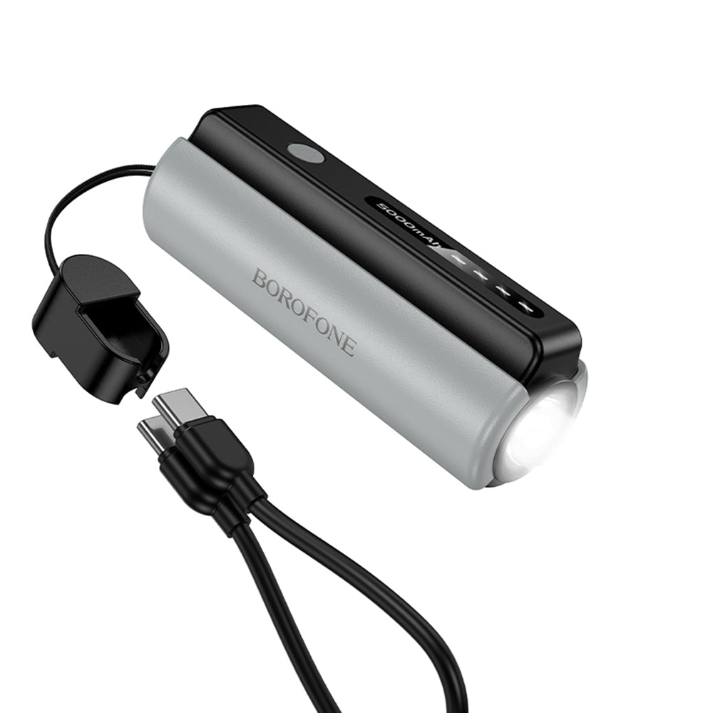 Borofone BJ87 Star Extern Batteri, 5000mAh, 10W, 1 x USB-C, Grå