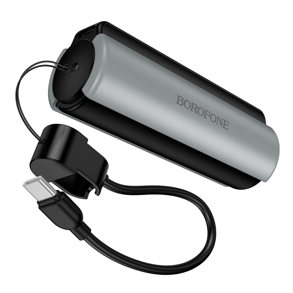 Borofone BJ87 Star Extern Batteri, 5000mAh, 10W, 1 x USB-C, Grå