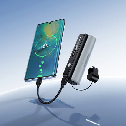 Borofone BJ87 Star Extern Batteri, 5000mAh, 10W, 1 x USB-C, Grå