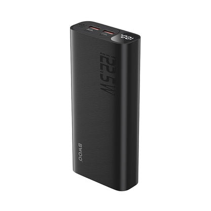Extern batteri BWOO BO-P44, 20000mAh, 22.5W, QC + PD, 1 x USB-C - 2 x USB-A, Svart