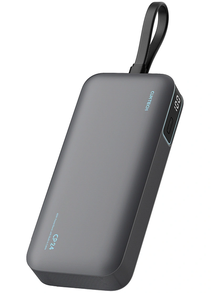 Extern batteri Cuktech LPB200N, 20000mAh, 40W, QC + PD, 1 x USB-A - 2 x USB-C, Svart