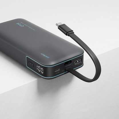 Extern batteri Cuktech LPB200N, 20000mAh, 40W, QC + PD, 1 x USB-A - 2 x USB-C, Svart