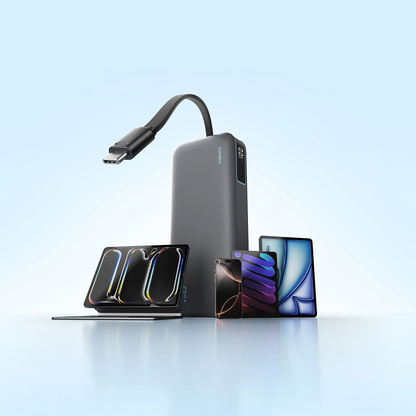Extern batteri Cuktech LPB200N, 20000mAh, 40W, QC + PD, 1 x USB-A - 2 x USB-C, Svart