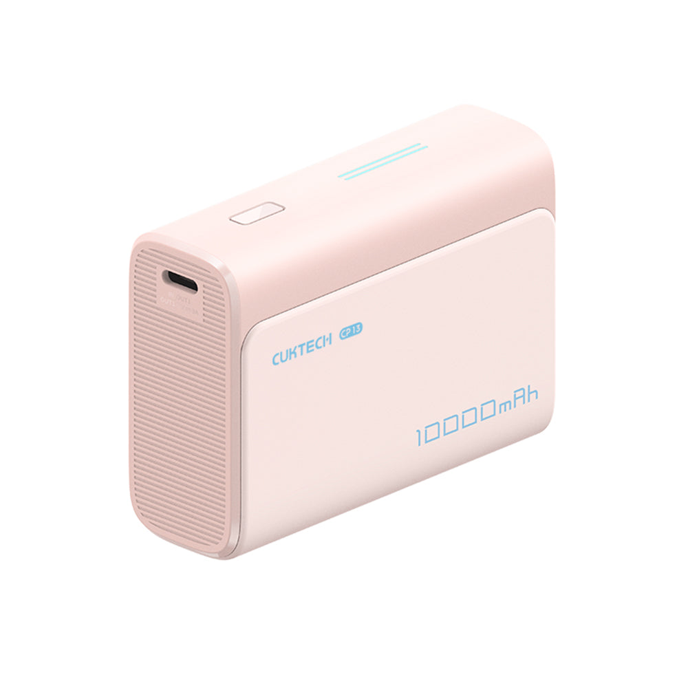 Extern batteri Cuktech CP13, 10000mAh, 30W, QC + PD, 1 x USB-A - 1 x USB-C, Rosa CUK0PB100DPK