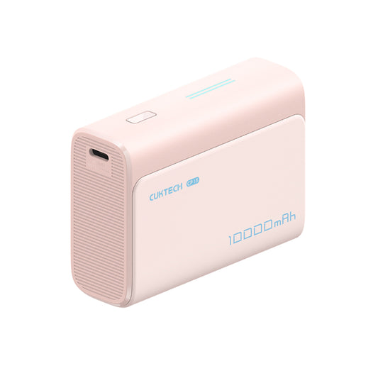 Extern batteri Cuktech CP13, 10000mAh, 30W, QC + PD, 1 x USB-A - 1 x USB-C, Rosa CUK0PB100DPK