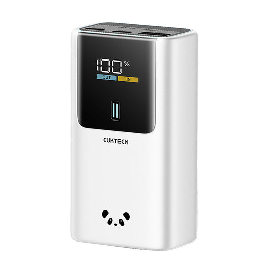 Extern batteri Cuktech PB1055, 10000mAh, 55W, QC + PD, 1 x USB-A - 2 x USB-C, Grå CKPB1055GBTG