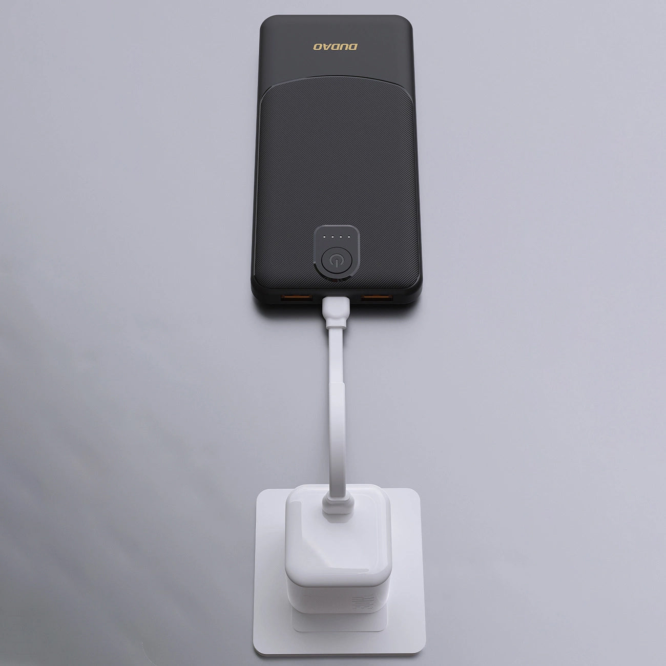 Extern batteri Dudao K10, 10000mAh, 12W, 2 x USB-A, Svart
