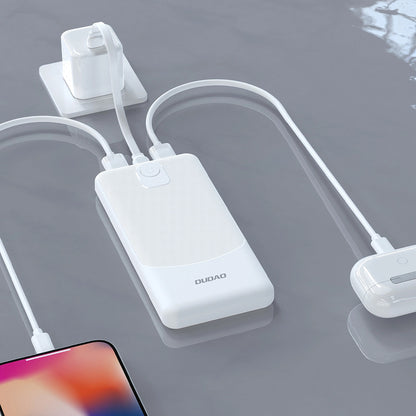 Extern batteri Dudao K10, 10000mAh, 12W, 2 x USB-A, Svart
