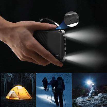 Extern batteri Dudao K11, 10000mAh, 10W, 1 x Lightning - 1 x microUSB - 1 x USB-A - 1 x USB-C, Svart