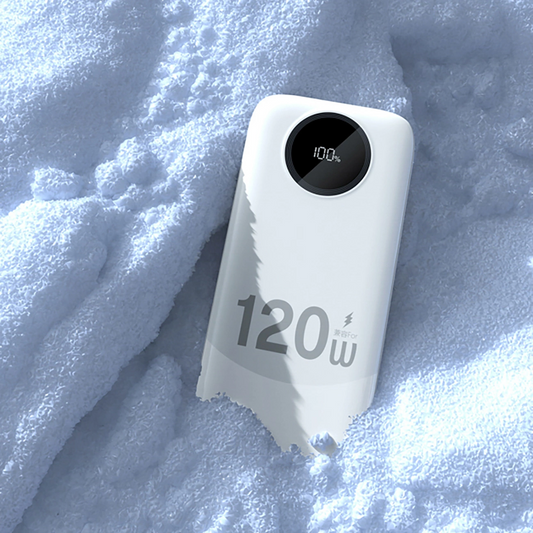 Extern batteri Dudao K13, 10000mAh, 120W, QC + PD, 1 x Lightning - 1 x USB-A - 2 x USB-C, Vit