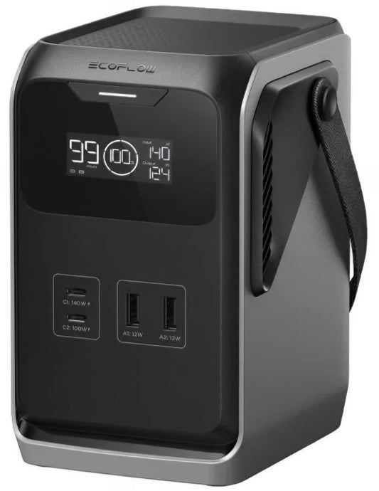 Extern batteri EcoFlow Trail 200, 60000mAh, 220W, PD, 2 x USB-A - 2 x USB-C, Svart EF-TRAIL200-N