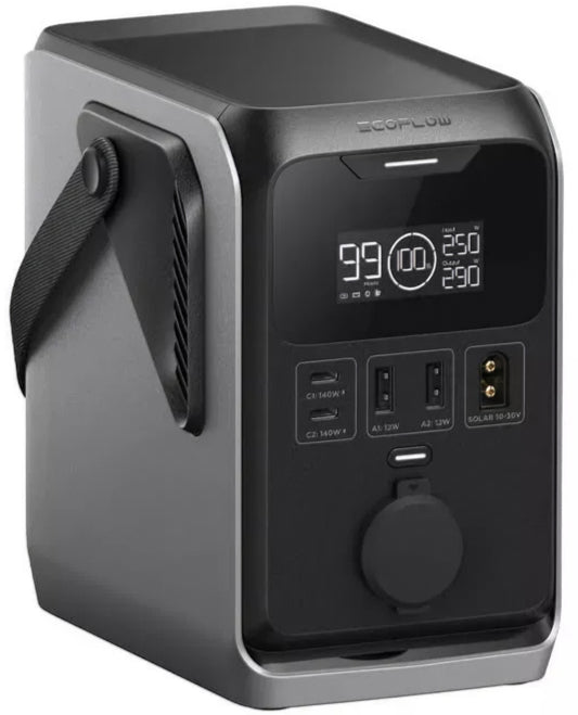Extern batteri EcoFlow Trail 300, 90000mAh, 300W, PD, 1 x Tändaruttag - 2 x USB-A - 2 x USB-C, Svart EF-TRAIL300-N