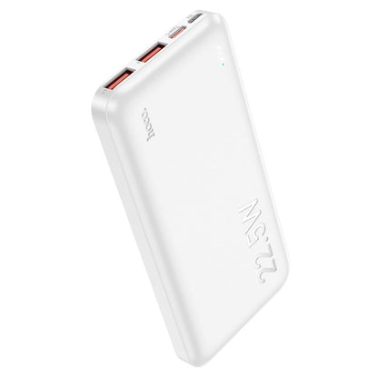 Extern batteri HOCO J101, 10000mAh, 22.5W, QC + PD, 1 x USB-C - 2 x USB-A, Vit