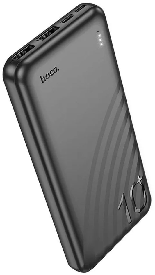 Extern batteri HOCO J123, 10000mAh, 10W, 2 x USB-A, Svart