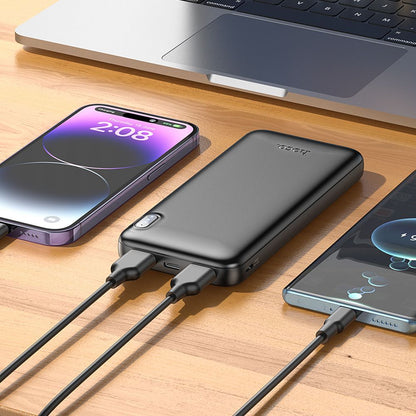 Extern batteri HOCO J128, 10000mAh, 10W, 2 x USB-A, Svart