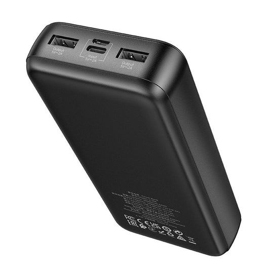 Extern batteri HOCO J128A, 20000mAh, 10W, 2 x USB-A, Svart