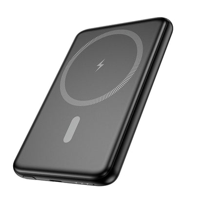 Extern batteri HOCO Wireless J140A, 5000mAh, 20W, PD + QI, 1 x USB-C, Svart
