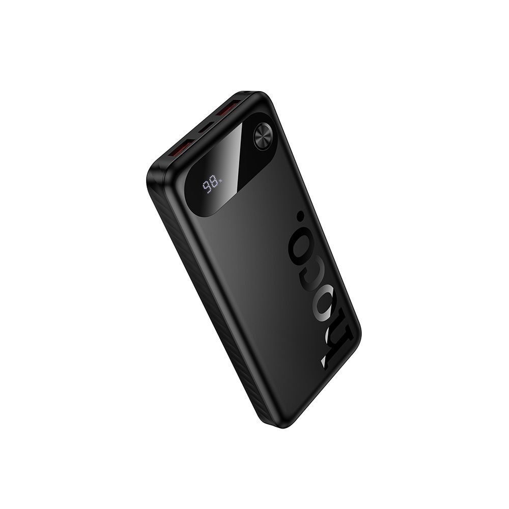 Extern batteri HOCO J154, 10000mAh, 22,5W, QC + PD, 1 x USB-C - 2 x USB-A, Svart