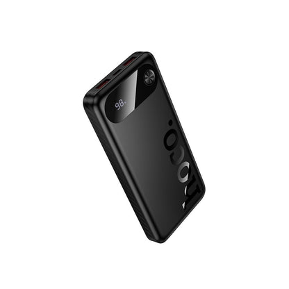 Extern batteri HOCO J154, 10000mAh, 22,5W, QC + PD, 1 x USB-C - 2 x USB-A, Svart
