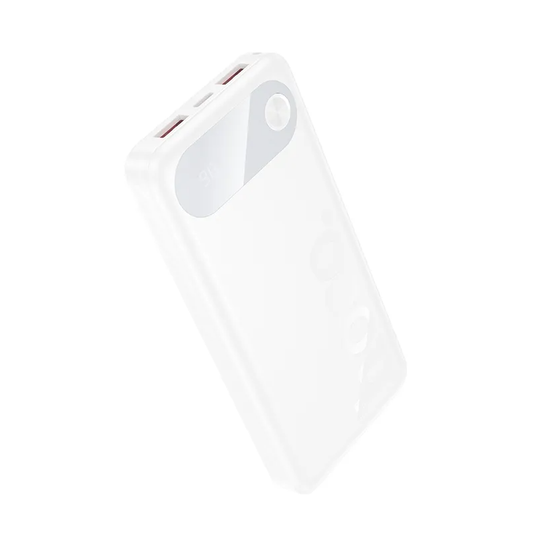 Extern batteri HOCO J154, 10000mAh, 22,5W, QC + PD, 1 x USB-C - 2 x USB-A, Vit