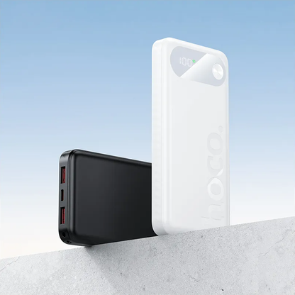 Extern batteri HOCO J154, 10000mAh, 22,5W, QC + PD, 1 x USB-C - 2 x USB-A, Vit