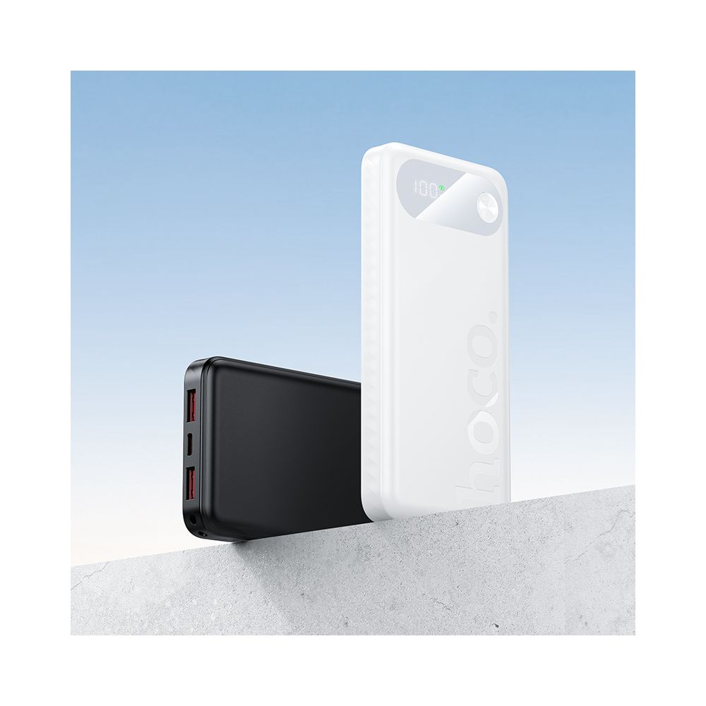 Extern batteri HOCO J154, 10000mAh, 22,5W, QC + PD, 1 x USB-C - 2 x USB-A, Svart