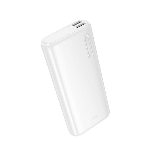 Extern batteri HOCO J158A, 10000mAh, 10W, 2 x USB-A, Vit
