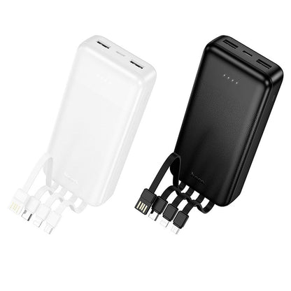 HOCO J163A powerbank, 20 000 mAh, 10 W, 1 x Lightning – 1 x microUSB – 1 x USB-C – 2 x USB-A, vit