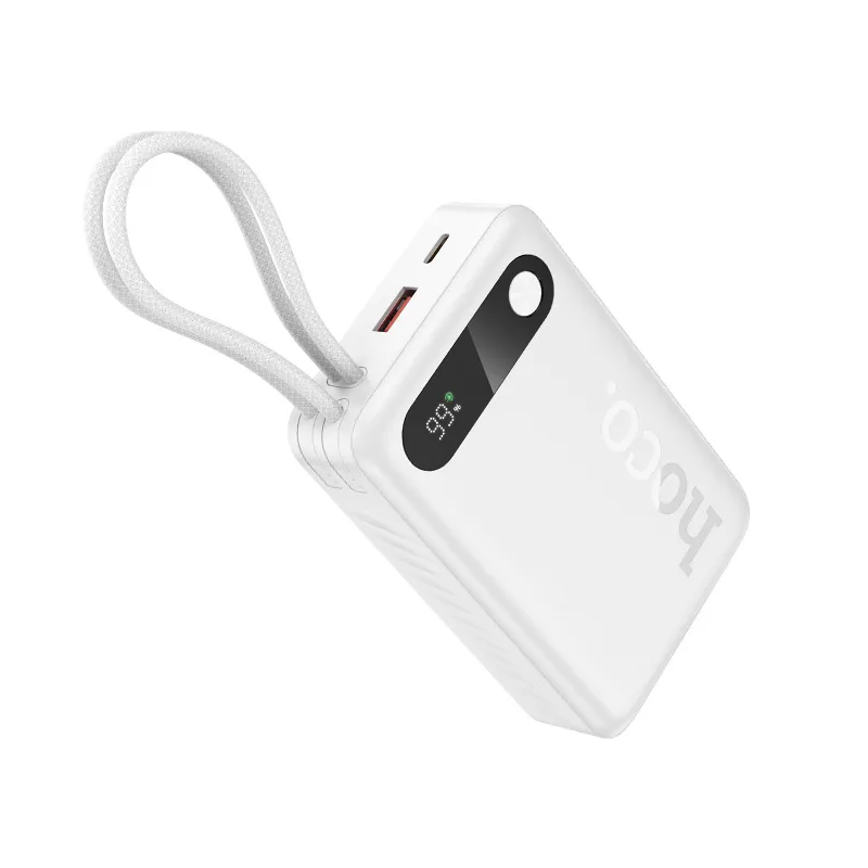 Extern batteri HOCO J171A, 20000mAh, 22,5W, QC + PD, 1 x Lightning - 1 x USB-A - 2 x USB-C, Vit