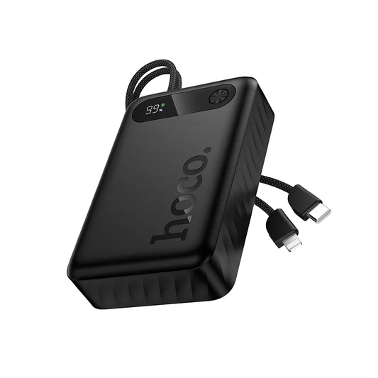 Extern batteri HOCO J171A, 20000mAh, 22,5W, QC + PD, 1 x Lightning - 1 x USB-A - 2 x USB-C, Svart