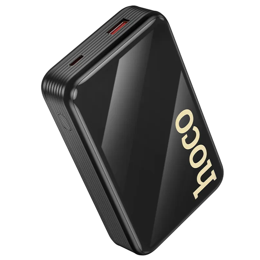 Extern batteri HOCO Q37A, 20000mAh, 22,5W, QC + PD, 1 x Lightning - 1 x USB-A - 2 x USB-C, Svart