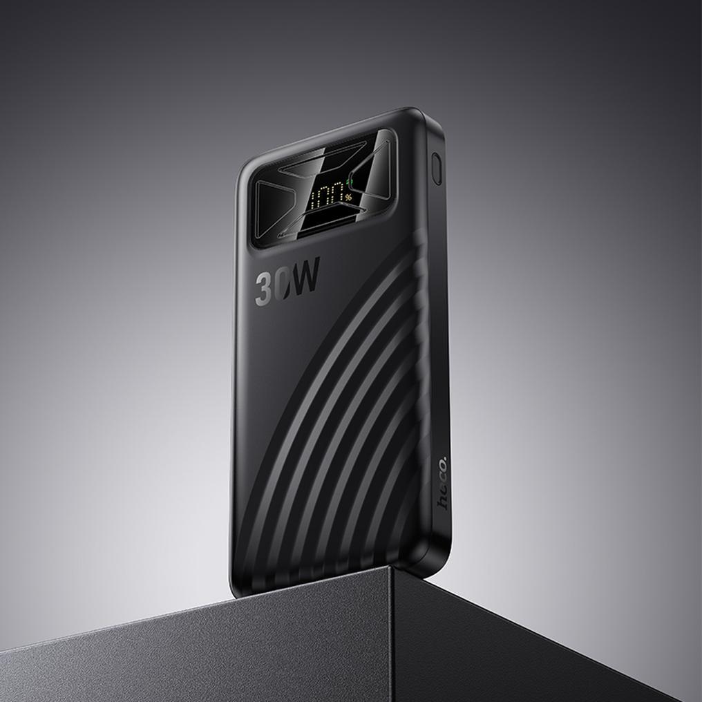 HOCO Q42 powerbank, 10000 mAh, 30 W, QC + PD, 1 x USB-A – 1 x USB-C, svart