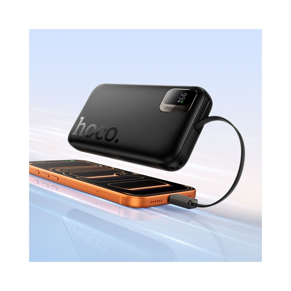 Extern batteri HOCO Q51, 10000mAh, 20W, PD, 2 x USB-C, Svart