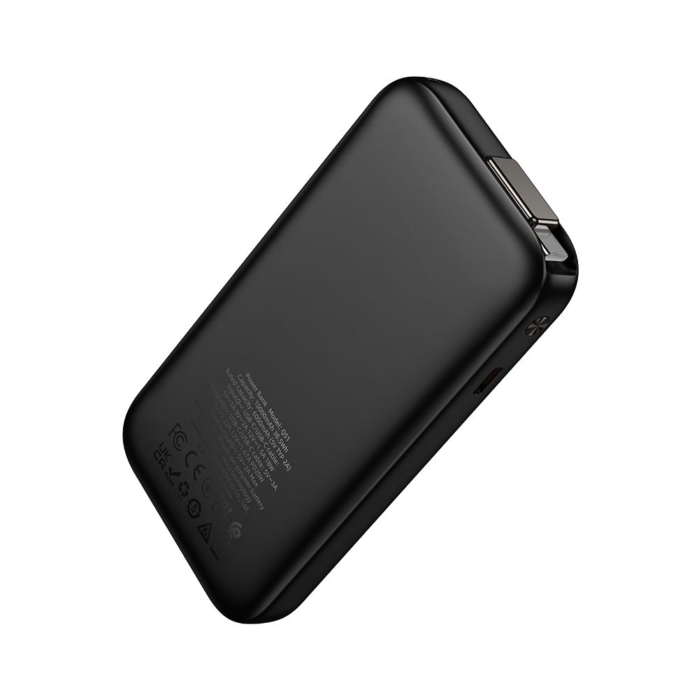 Extern batteri HOCO Q51, 10000mAh, 20W, PD, 2 x USB-C, Svart
