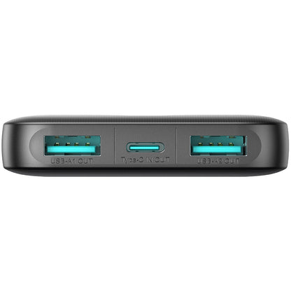 Extern batteri Joyroom JR-PBF13, 5000mAh, 12W, 1 x USB-C - 2 x USB-A, Svart