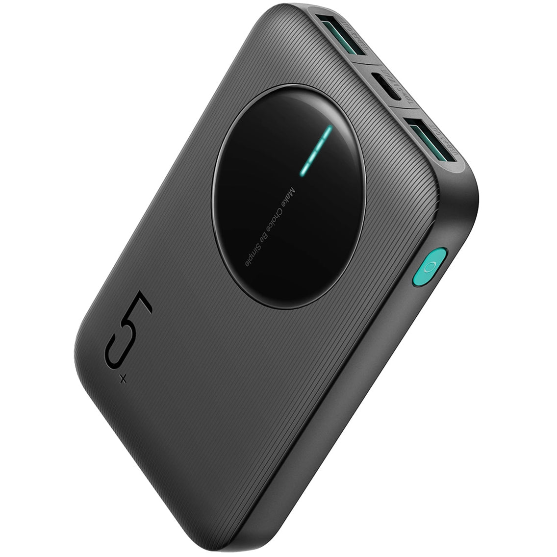 Extern batteri Joyroom JR-PBF13, 5000mAh, 12W, 1 x USB-C - 2 x USB-A, Svart