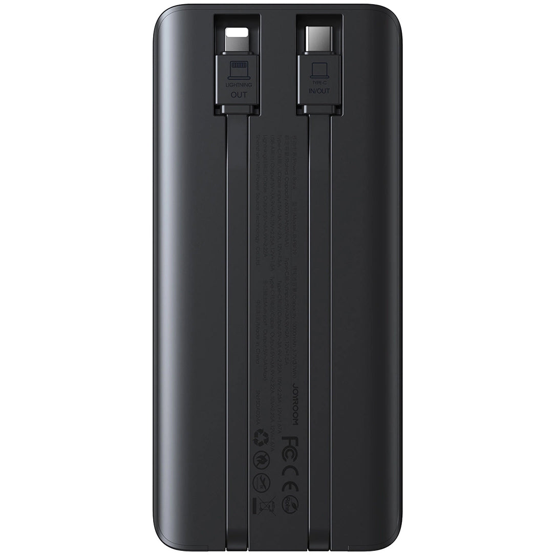 Extern batteri Joyroom JR-PBF19, 10000mAh, 22.5W, QC + PD, 1 x Lightning - 1 x USB-A - 2 x USB-C, Svart
