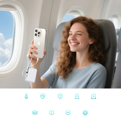 Extern batteri Joyroom JR-PBF27 Pro, 10000mAh, 30W, QC + PD, 1 x Lightning - 2 x USB-C, Vit