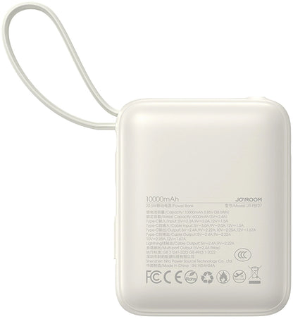 Extern batteri Joyroom JR-PBF27, 10000mAh, 22.5W, PD, 1 x Lightning - 2 x USB-C, Vit