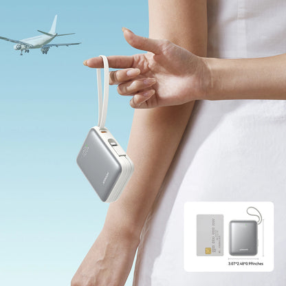 Extern batteri Joyroom JR-PBF27, 10000mAh, 22.5W, PD, 1 x Lightning - 2 x USB-C, Vit