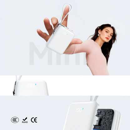 Extern batteri Joyroom JR-PBF27 Pro, 10000mAh, 30W, QC + PD, 1 x Lightning - 2 x USB-C, Vit