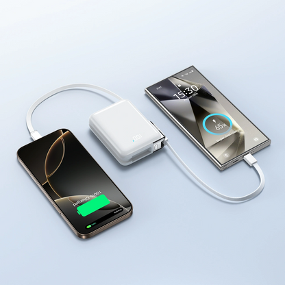 Extern batteri Joyroom JR-PBF27 Pro, 10000mAh, 30W, QC + PD, 1 x Lightning - 2 x USB-C, Vit