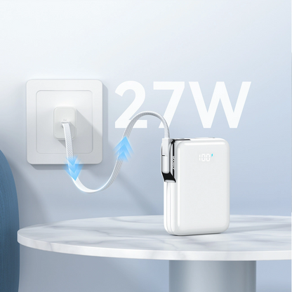 Extern batteri Joyroom JR-PBF27 Pro, 10000mAh, 30W, QC + PD, 1 x Lightning - 2 x USB-C, Vit