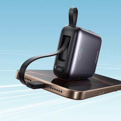 Extern batteri Joyroom JR-PBF27, 10000mAh, 22.5W, QC + PD, 1 x Lightning - 2 x USB-C, Svart