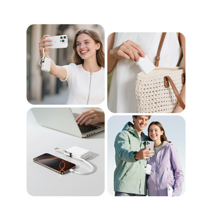 Extern batteri Joyroom JR-PBF27 Pro, 10000mAh, 30W, QC + PD, 1 x Lightning - 2 x USB-C, Vit