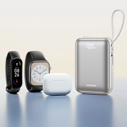 Extern batteri Joyroom JR-PBF29, 20000mAh, 22.5W, QC + PD, 1 x Lightning - 2 x USB-C, Vit